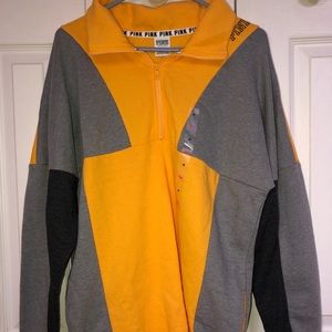 Yellow and Grey PINK Sweatshirt